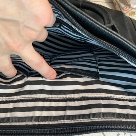 NEW Aldo shopper bag weekender NEW YORK tote black leather - Picture 3 of 7